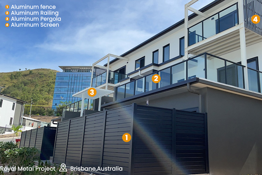 Brisbane aluminum fence project