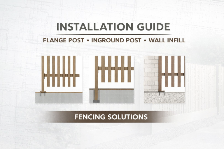 img of Flanged, Inground & Wall Fence Posts | Installation Guide