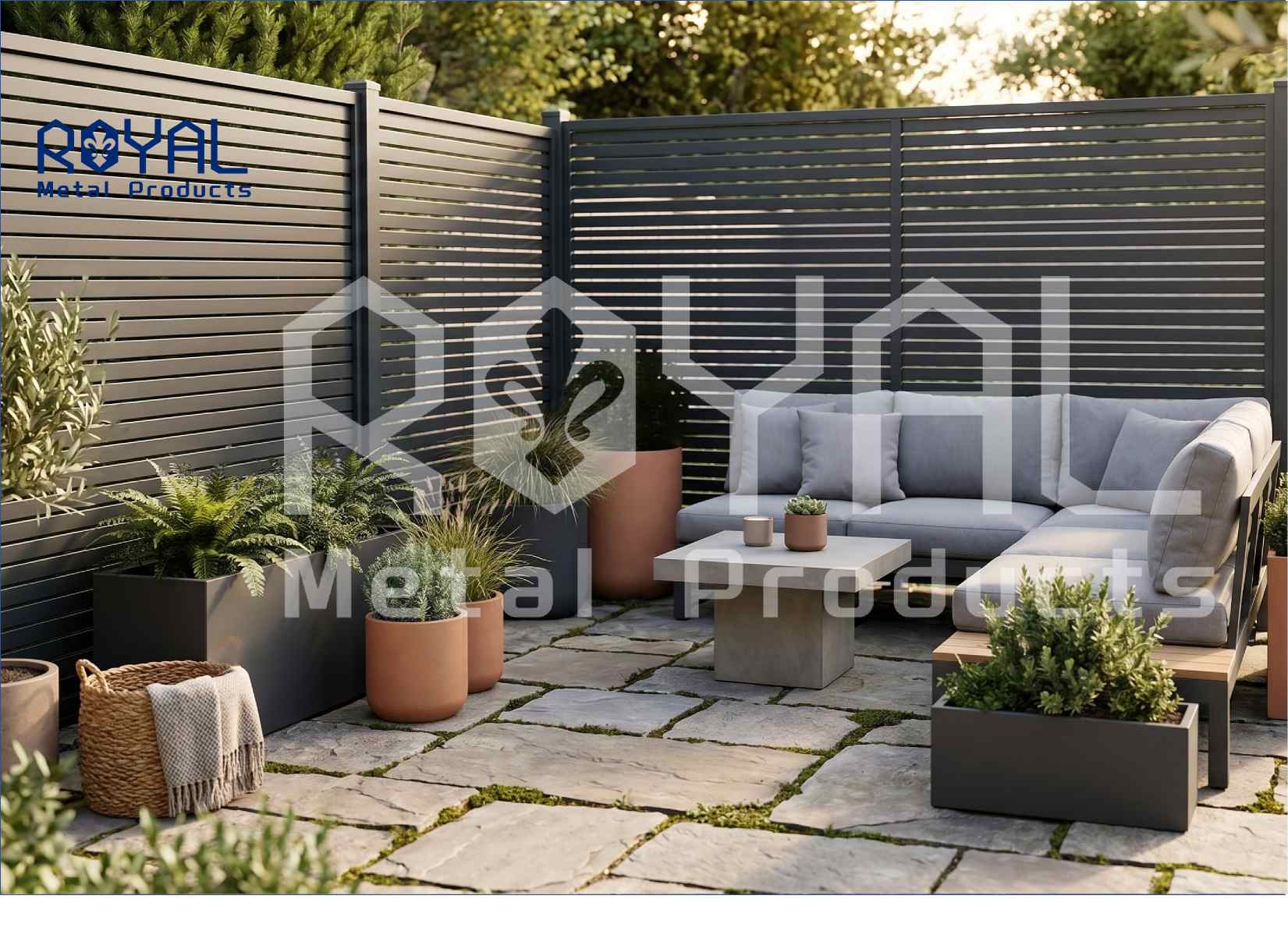 img of Aluminum Privacy Screens for Modern Outdoor Living | Royal Aluminum