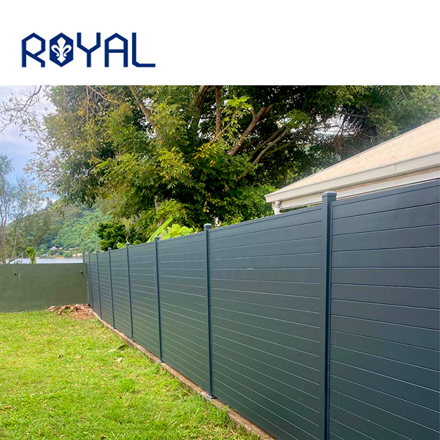 DIY aluminum slat fence and railing profile