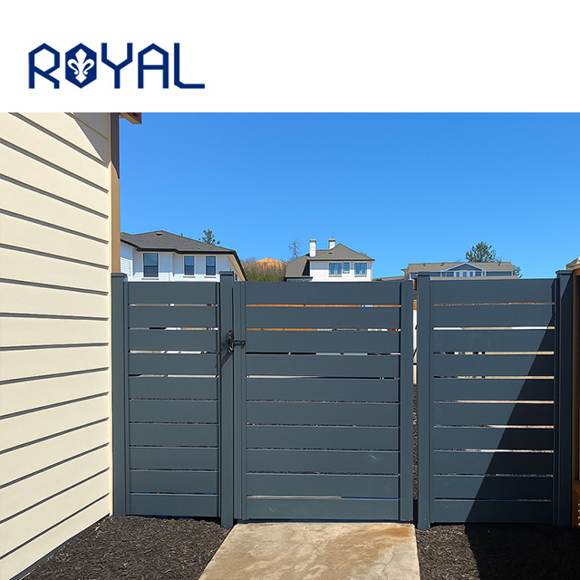 custom aluminum slats for gate screen and planter systems