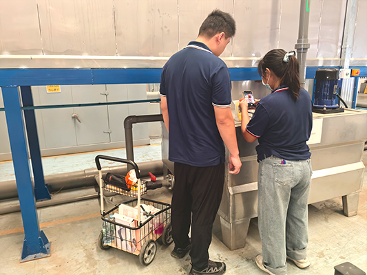 Sample preparation and packaging area for export orders