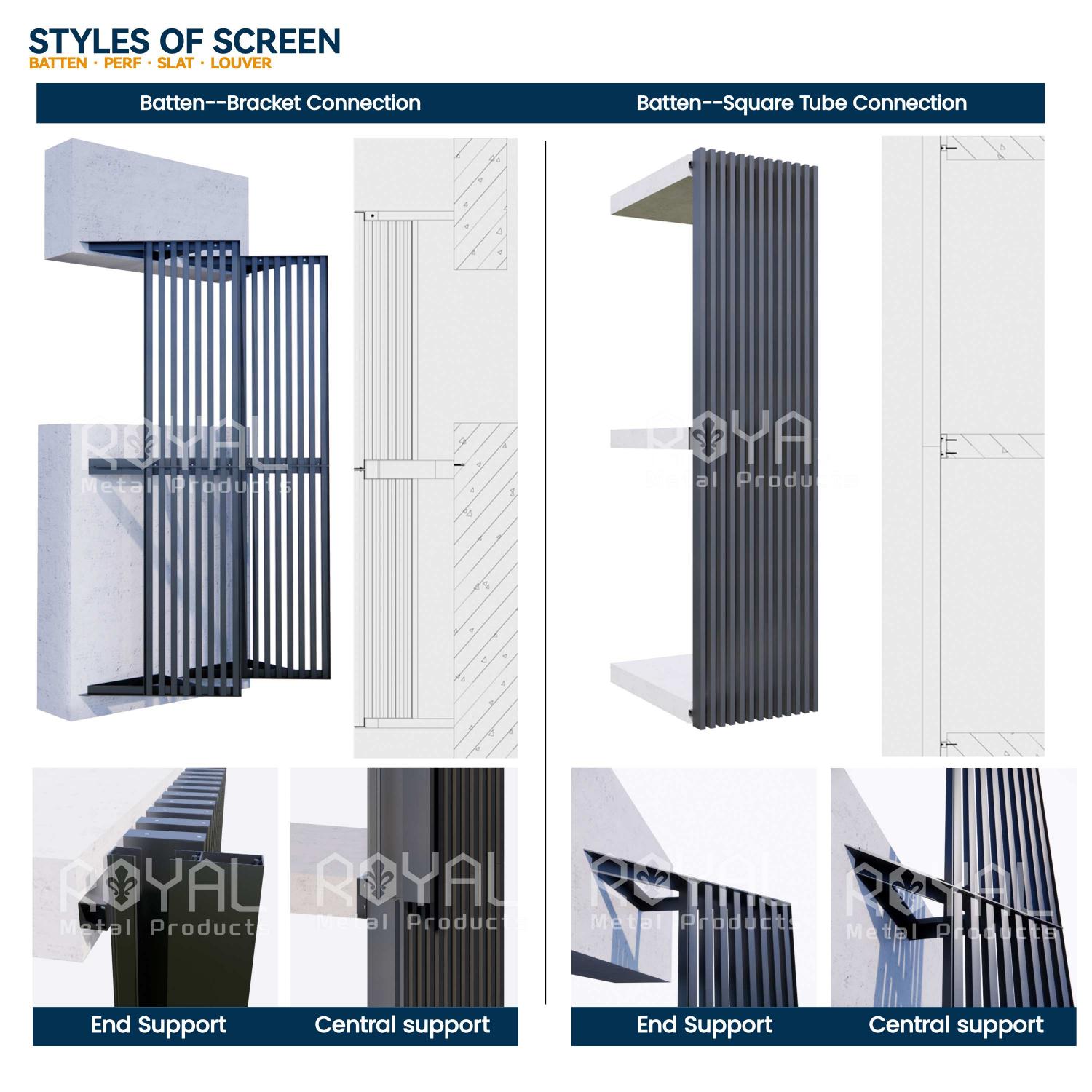 Aluminum Batten Screening Systems | Privacy Screens & Architectural Facades