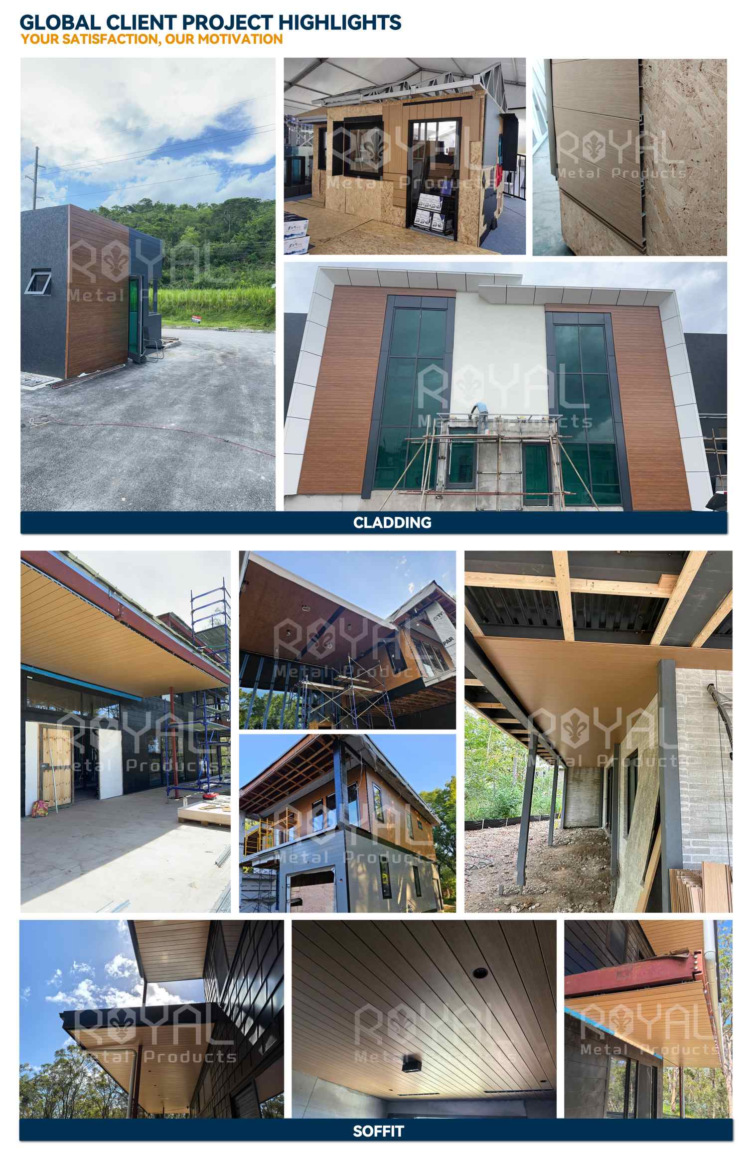 Aluminum Wall Cladding project site application